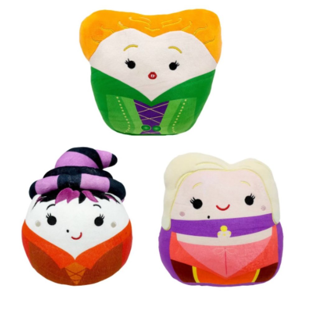 RARE Set of NWT 12" Squishmallow Hocus Pocus Sanderson Sisters (3)